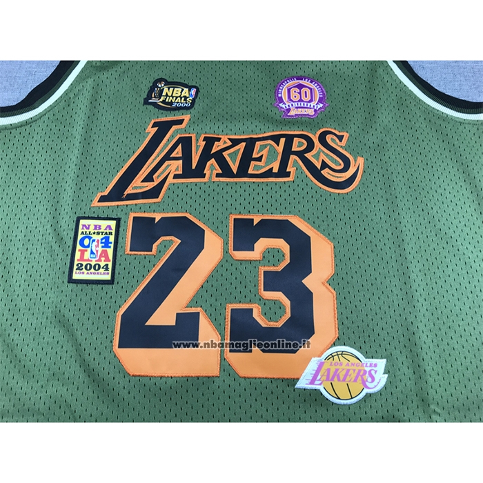 Maglia Los Angeles Lakers LeBron James #23 Mitchell & Ness 2018-19 Verde